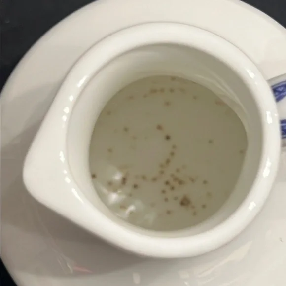 Blue and White Vinegar Ceramic Pitcher jug blue willow Heritage Collection - Picture 7 of 8